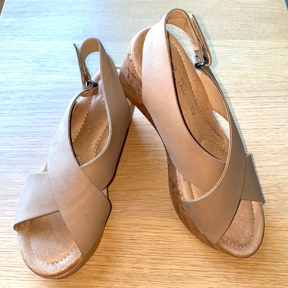 Nude Nubuck Sandals by CL by Laundry